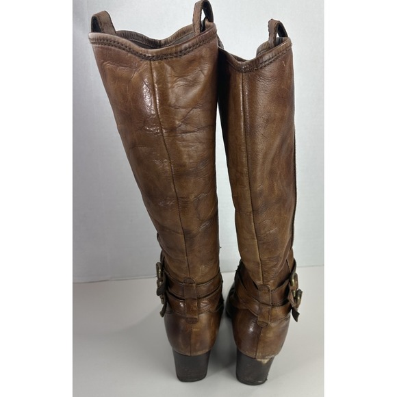 Born Milari Double Buckle Block Heel Knee-High Boots Brown Size 10 EU 42 *Flawed - Picture 13 of 16